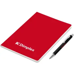 Altitude Yates Notebook & Pen Set Red Branded
